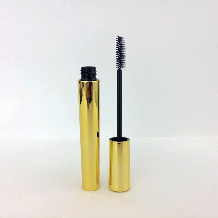 ABS AS Gold Shiny Empty Mascara Bottle 15*130mm Environment Friendly