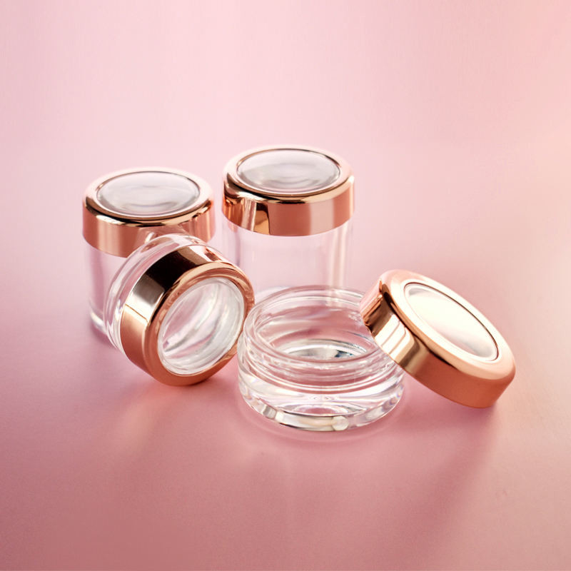 3g 5g 10g Eyeshadow Mini Double Wall Cosmetic Jars With Lids