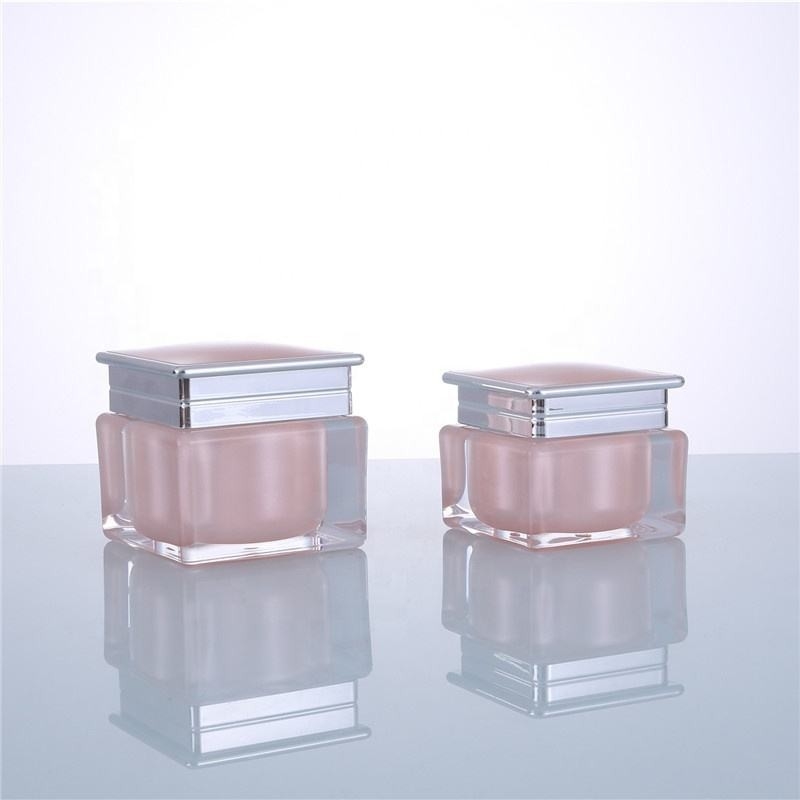 UV Coating 15g 30g 50g Plastic Cosmetic Jars With Lids Recyclable