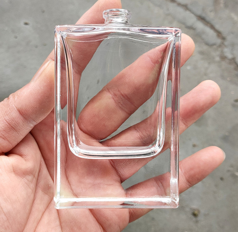 Clear High Cap Glass Aluminum Empty Perfume Spray Bottle 50ml