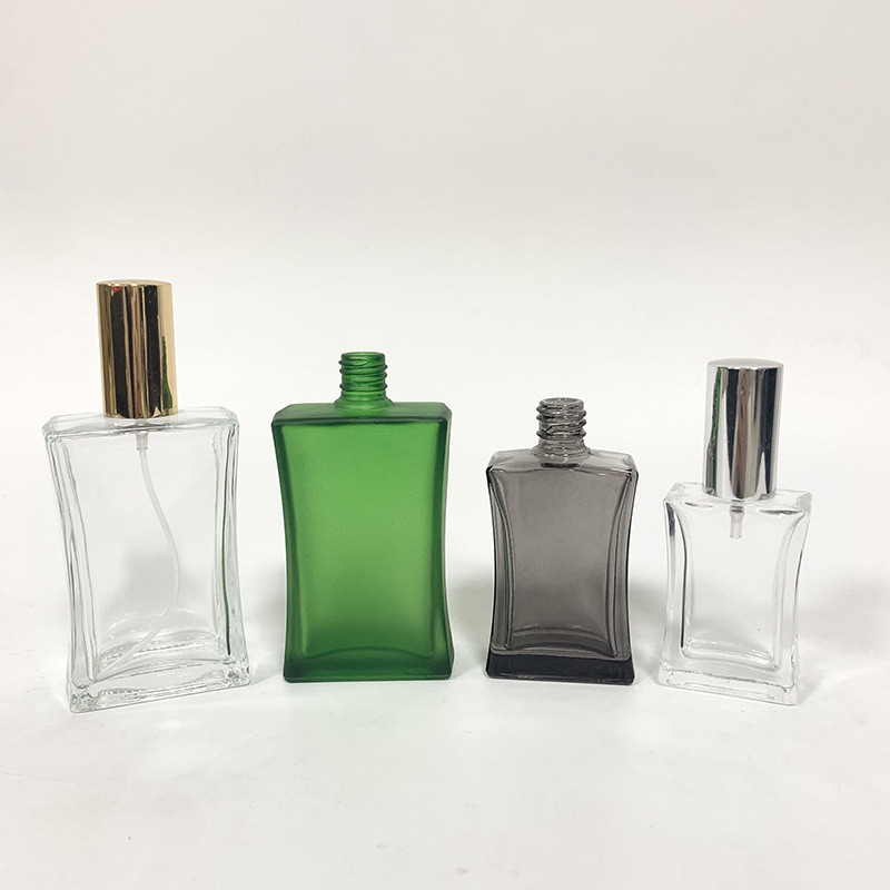 Clear Aluminum Glass Perfume Spray Bottle 30ml 50ml 100ml 120ml