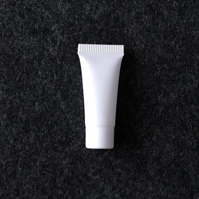 White Soft Recyclable PE Empty Cream Cosmetic Squeeze Tubes 3ml