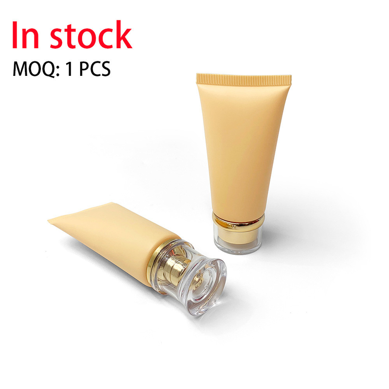 PE PP Hand Cream Empty Cosmetic Squeeze Tubes UV Spray Printing 50g