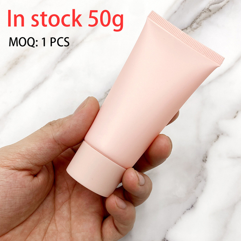 PE PP Hand Cream Empty Cosmetic Squeeze Tubes UV Spray Printing 50g