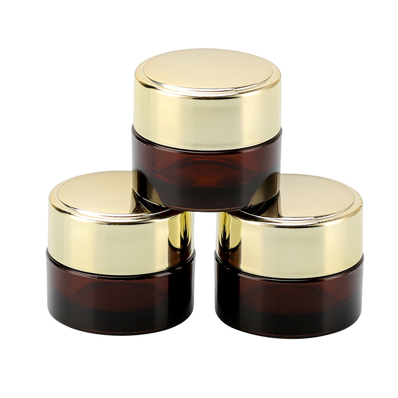 10g Brown Gold Cover Single Layer Eye Cream Essence Cosmetic Packaging Container