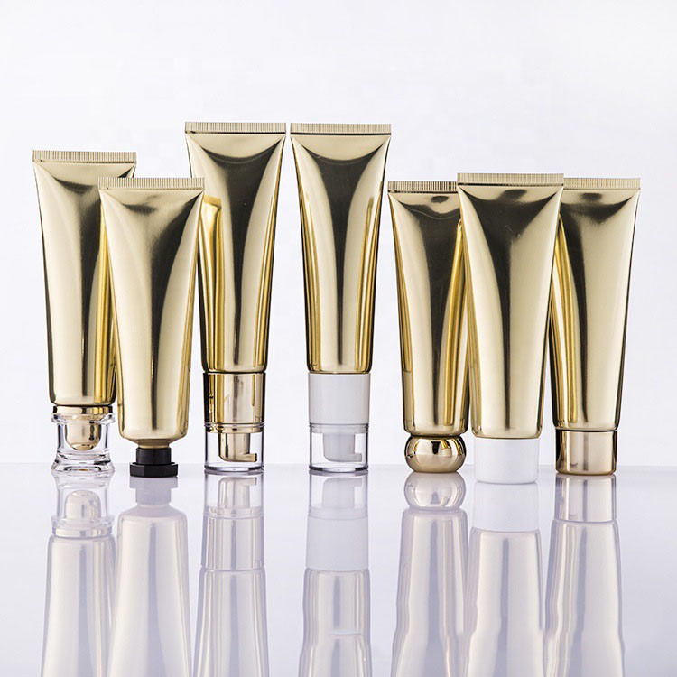 Sliver Gold 50ml Squeeze Tubes For Lotion