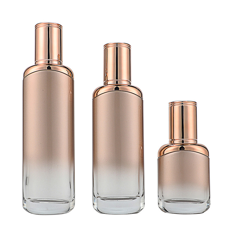 ABS AS Cosmetic Packaging Containers 30ml 50ml Square Glass Bottles