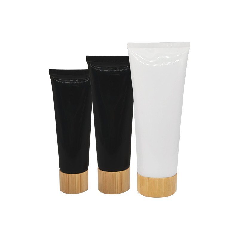 Bamboo Lid Cosmetic Squeeze Tube 150ml