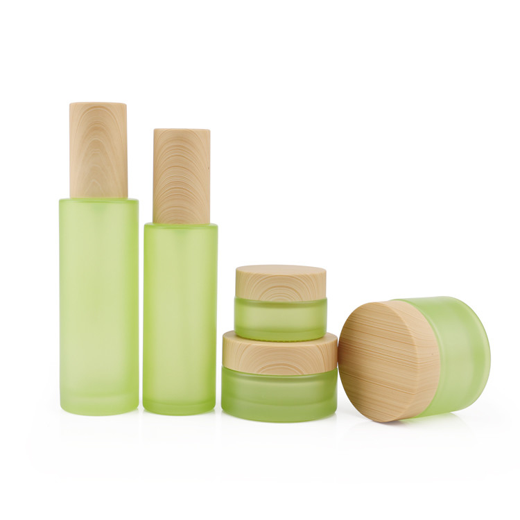 50g Cosmetic Packaging Container With Bamboo Lids RoHS SGS