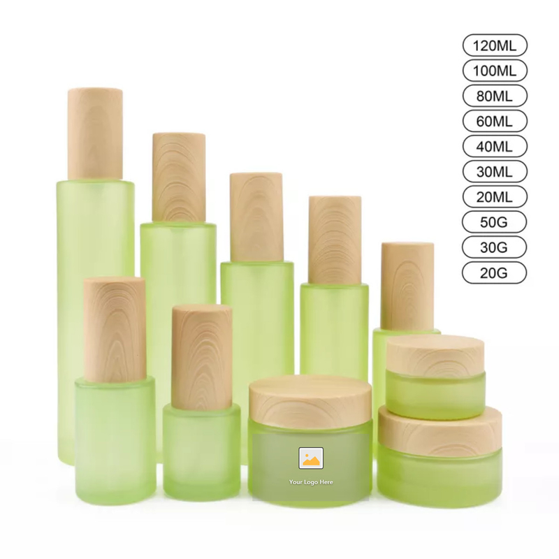 50g Cosmetic Packaging Container With Bamboo Lids RoHS SGS