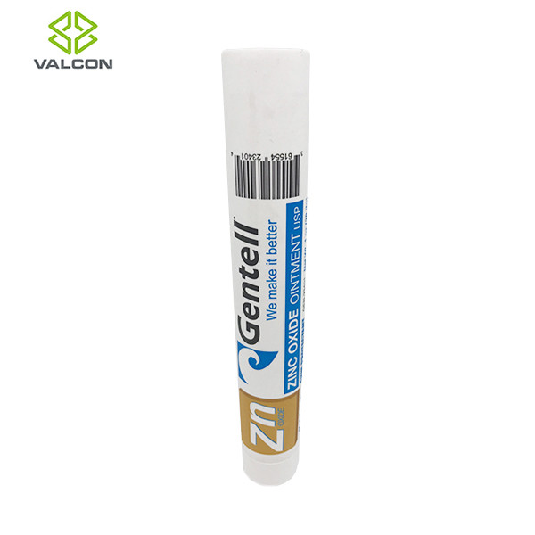 Customized Pharmaceutical Tube Packaging , White Screw Cap Plastic