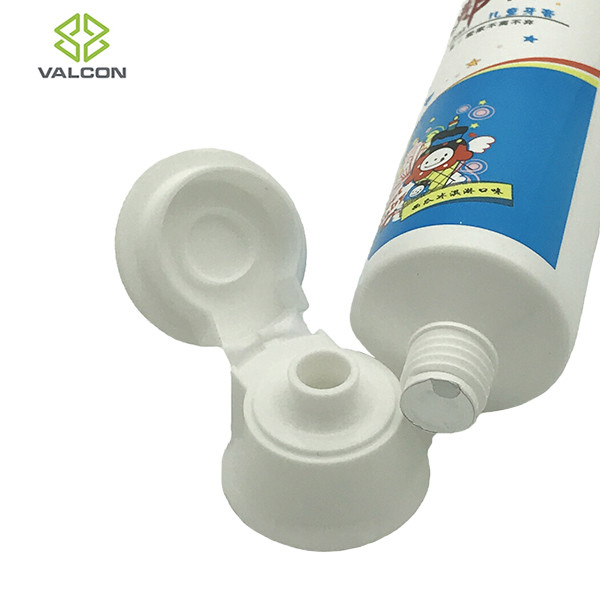 Pharmaceutical Empty Toothpaste Tubes Blue White Color MDPE Material