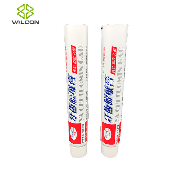 Waterproof Toothpaste Packaging Tube PP White Flip Cap 55 ML Capacity