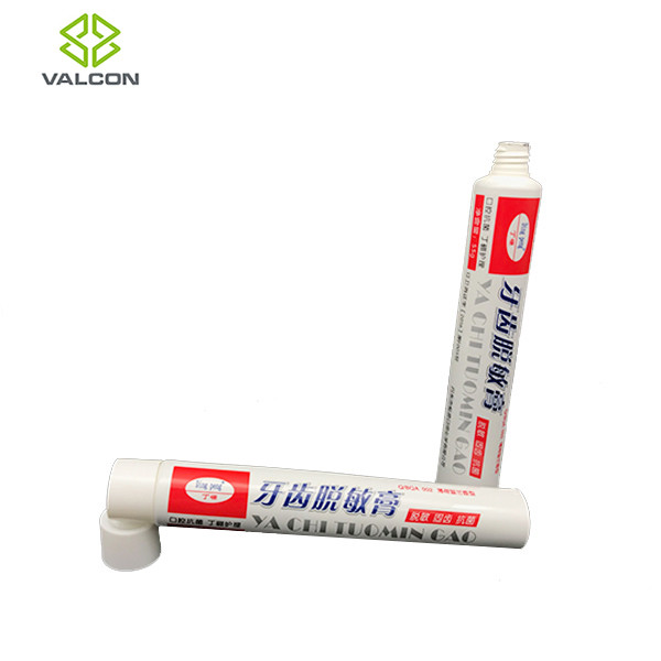 Waterproof Toothpaste Packaging Tube PP White Flip Cap 55 ML Capacity